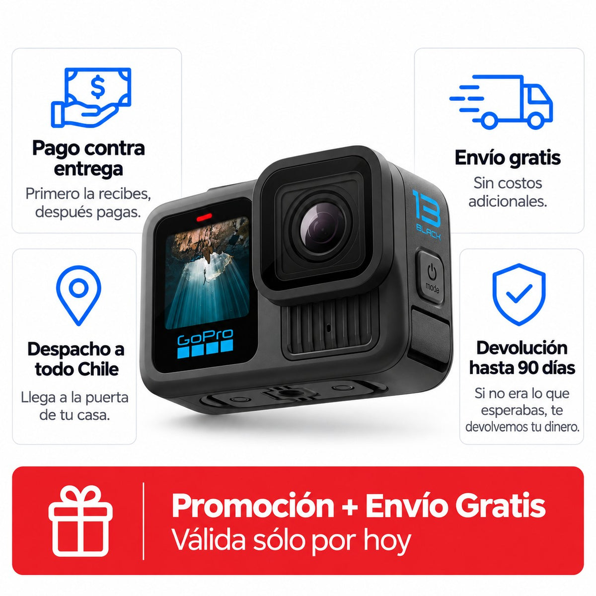 Camara Go Pro Full Hd – ¡Graba tus aventuras como un profesional!