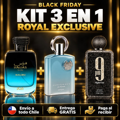 Kit 3 en 1 Royal Exclusive