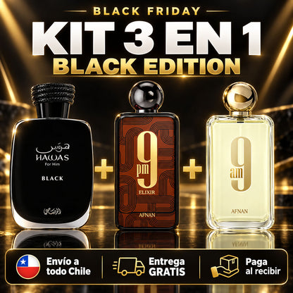 Kit 3 en 1 Black Edition