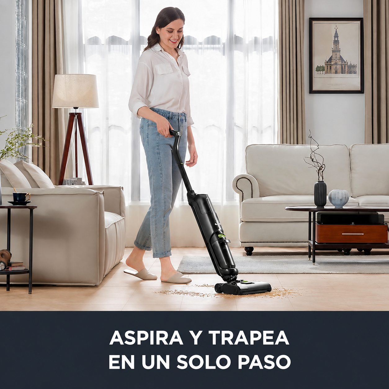 Aspiradora Eureka NEW400 2 en 1 - Aspira y Trapea al Mismo Tiempo