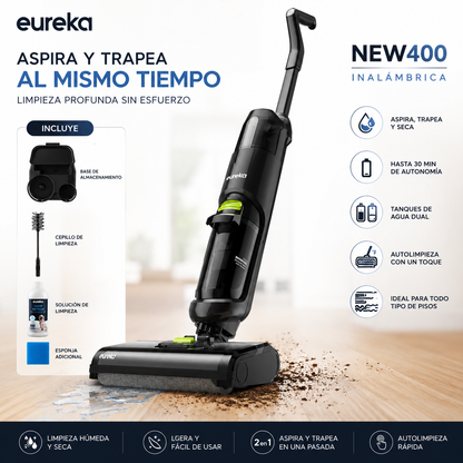 Aspiradora Eureka NEW400 2 en 1 - Aspira y Trapea al Mismo Tiempo